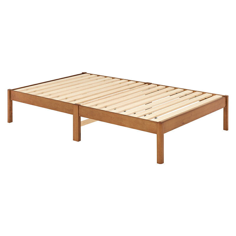 組立簡単　セミダブルベッド（ライトブラウン）　MB-5149SDLBR