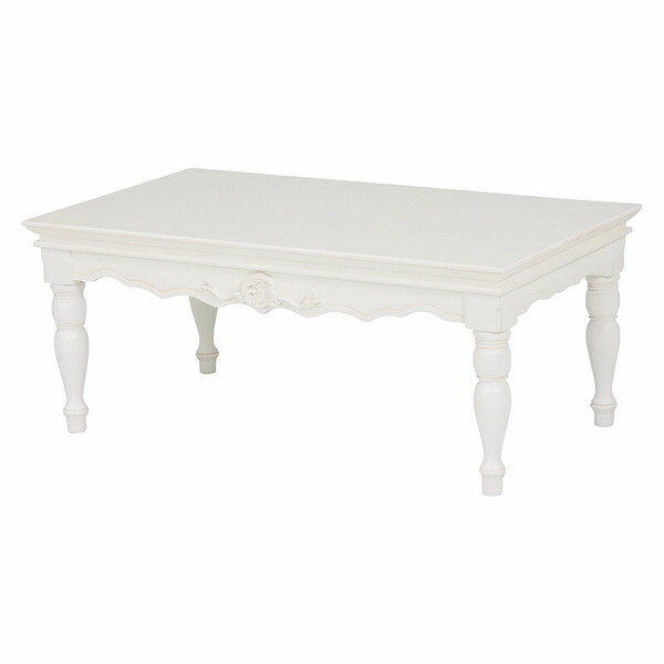 テーブル RT-1580エレガントな彫刻が施されたアンティーク風テーブル。