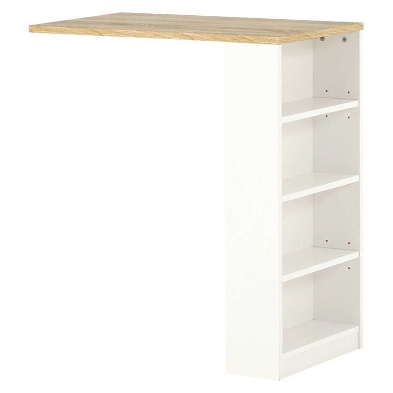 Rakuten - 萩原 カウンター専用オプションテーブル ナチュラル/ホワイト RT-1639WS