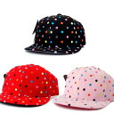 キャップ レディース メンズ ドット帽子 dot 帽子 スナップバックキャップ UV紫外線対策 帽子 アウトドア ヒップホップ ダンスウエア ファッション