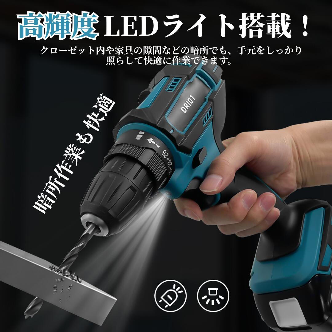 ��ư�ɥ��ɥ饤�С� ���� �ޥ��� 18V �ߴ� ���ż� 25�ʳ��ȥ륯Ĵ�� 1400��ž ����ꤢ��38mm ��ư�ɥ�� DIY���� 14.4V�б� Longsafe(DRI01)