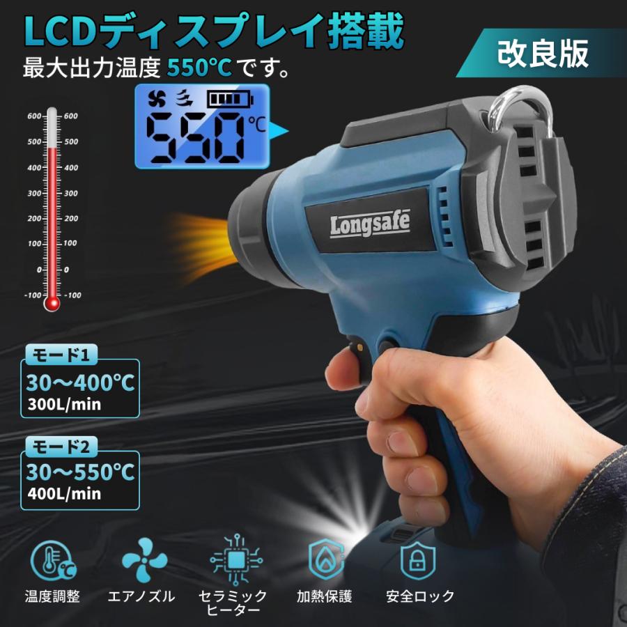 �ޥ��� �ҡ��ȥ��� 18V �ߴ� �����ɥ쥹 ���ż� LCD�վ� �ǥ����ץ쥤�դ� ����Ĵ�� 30/550�� Ǯ���� DIY �ϥ�ɥᥤ�� �Υ����դ� Longsafe (HEA03)