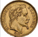 ★美品 1866 BB フランス ナポレオン3世 20フラン 金貨 有冠 ストラスブールミント PCGS MS63