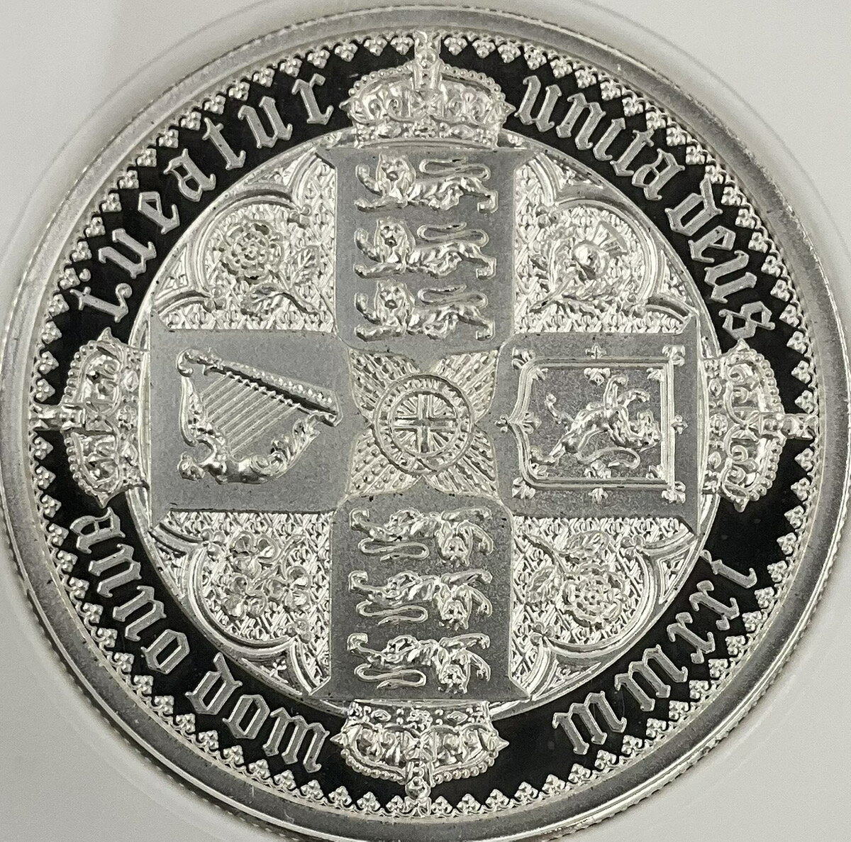 2021年 イギリス ゴシッククラウン ロイヤルミント 5ポンド 2oz 銀貨 エリザベス2世 NGC社鑑定 PF69 ULTRA CAMEO