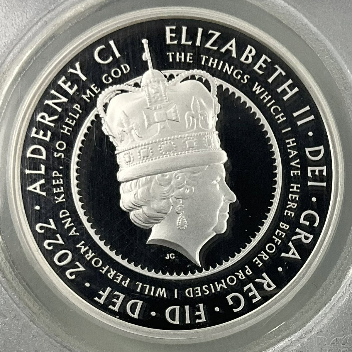 2022年 イギリス オルダニー 5ポンド 銀貨 エリザベス2世 プラチナジュビリー記念
