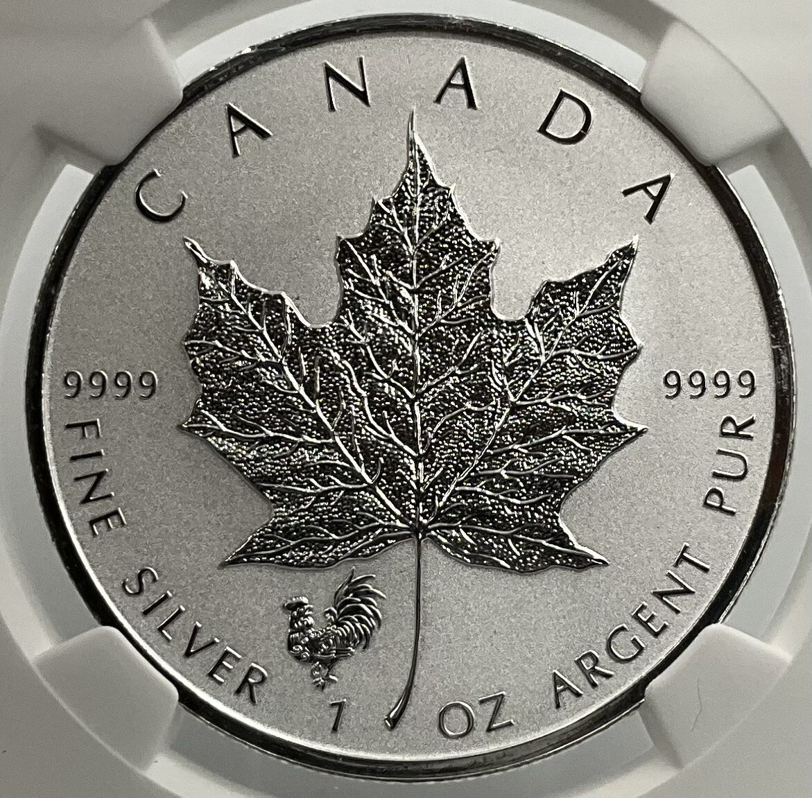 2017年 カナダ メイプルリーフ 1oz 5ドル 銀貨 エリザベス2世 NGC社鑑定 リバースプルーフ PF70 FDI/初日限定...