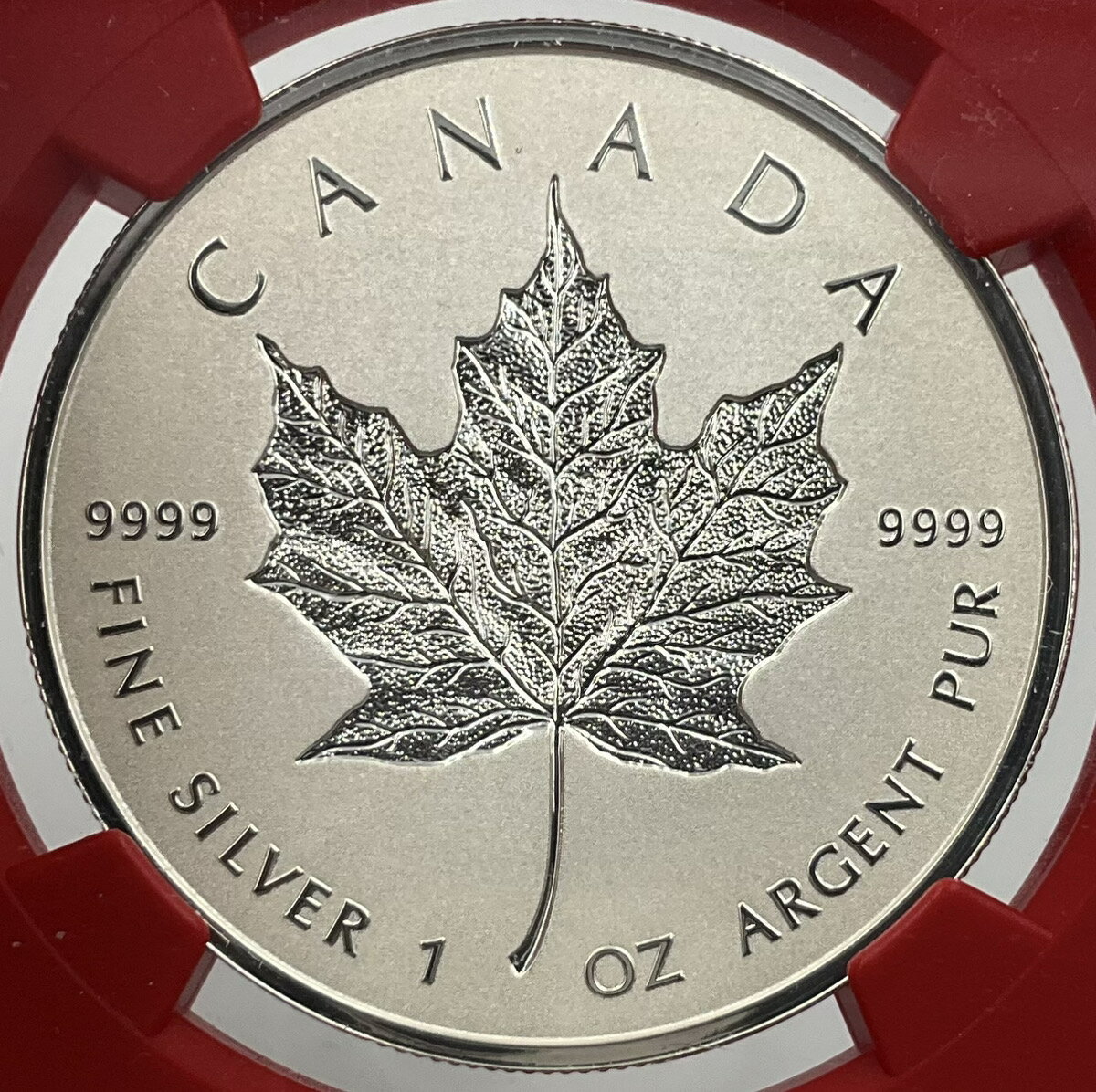 Rakuten - 2018年 カナダ メイプルリーフ 1oz 5ドル 銀貨 エリザベス2世 NGC社鑑定 リバースプルーフ PF70 ファーストリリース