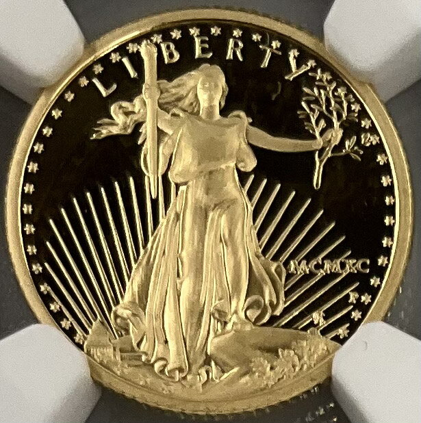 Rakuten - 1990年 アメリカ イーグル 金貨 5ドル 1/10oz リバティ NGC社鑑定 PF69 ULTRA CAMEO