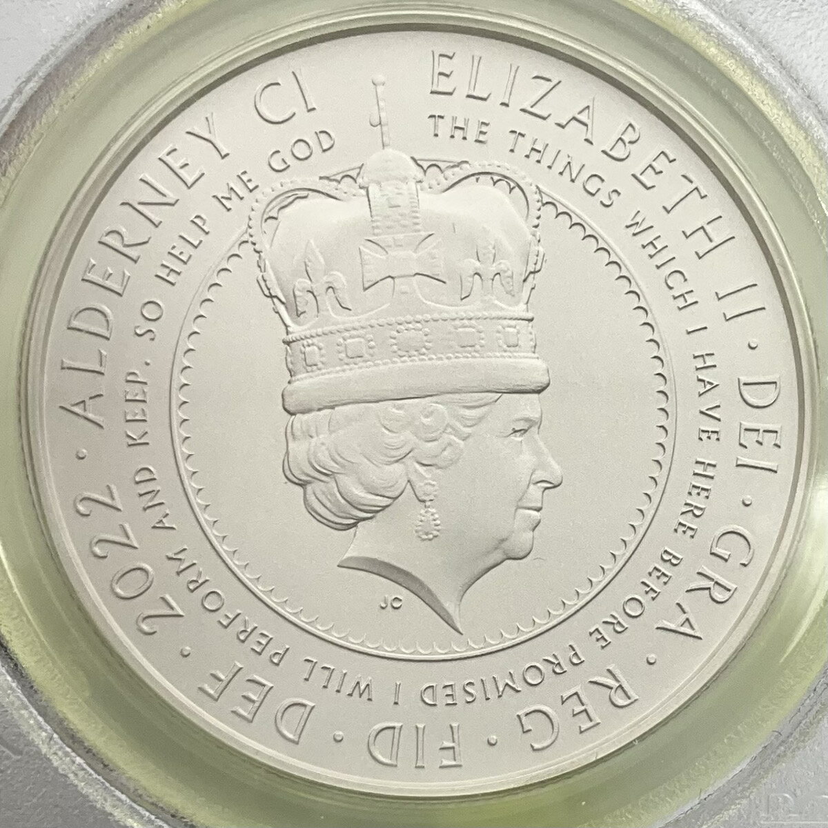 Rakuten - 2022年 イギリス プラチナジュビリー オルダニー 5ポンド 2oz 銀貨 マットプルーフ エリザベス2世 PCGS社鑑定 PR70 お買い物マラソン特別価格