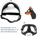 犬のサングラス-大型犬のゴーグル防風UVカット鼻が長い犬用ゴーグル、柔らかいフレーム、調整可能ゴム、ブラックTMX23 2