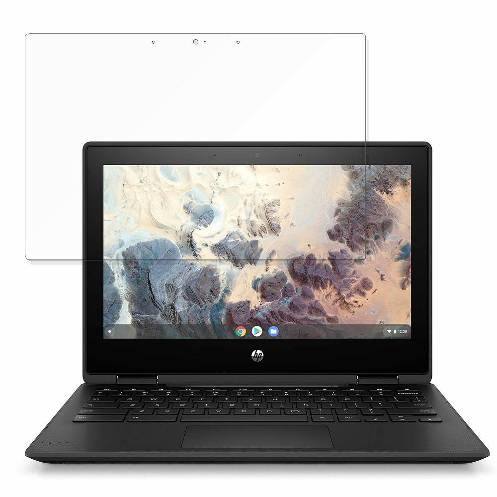 HP Chromebook x360 11 G4 EE 向けの 保護フィルム 【反射低減】 ブルーライトカット フィルム 日本製