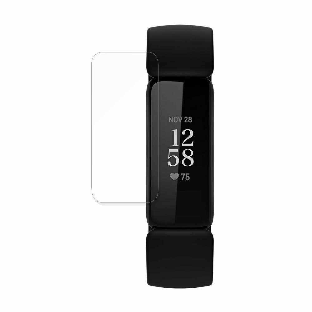 保護フィルム Fitbit Inspire 2 向けの ブルーライトカット フィルム 曲面対応 【反射低減】 日本製