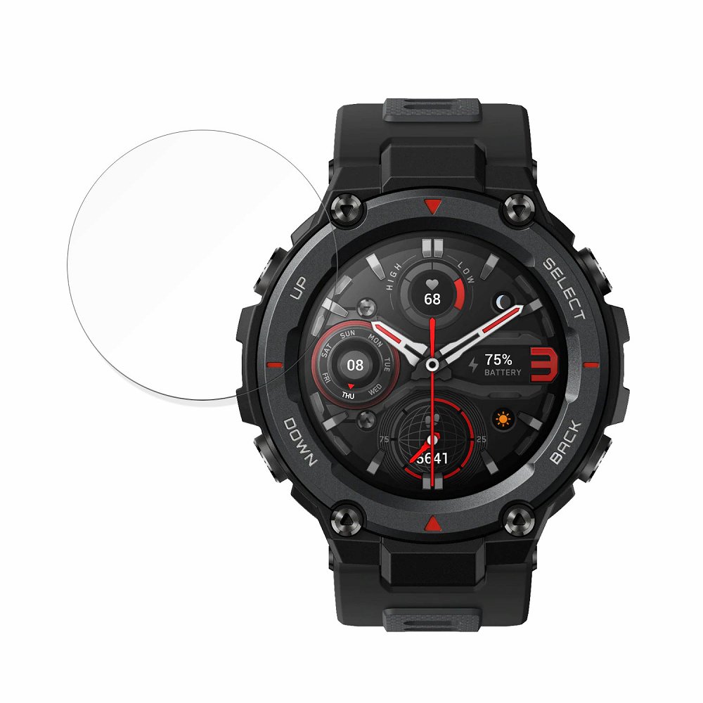 【ポイント2倍】 保護フィルム Amazfit T-Rex Pro 向けの ブルーライトカット フィルム 強化ガラスと同等の高硬度 【9H高硬度 反射低減】 日本製