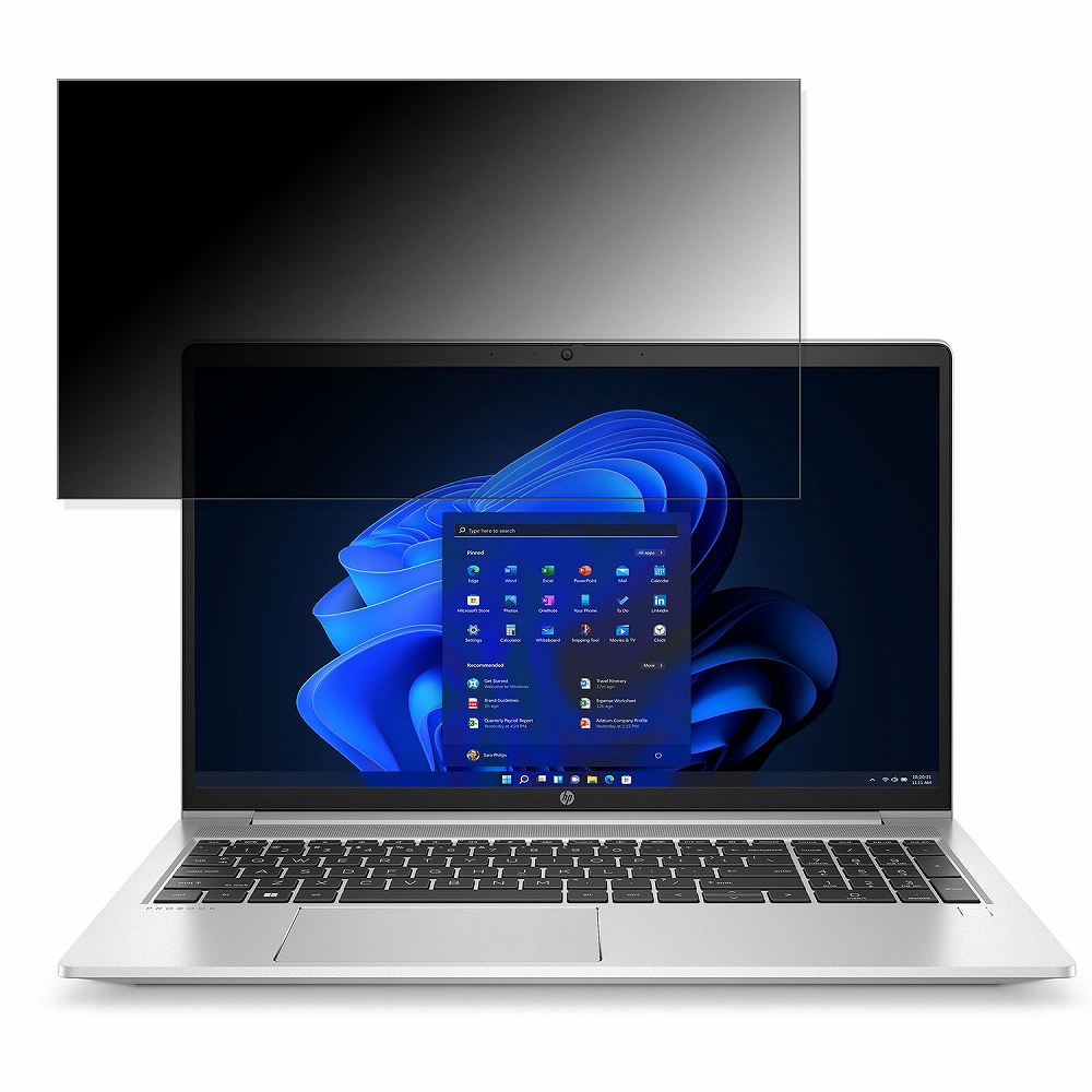 HP HP ProBook 450 G9 15.6インチ 16:9 対応 覗き見防止 プライバシーフィルター  ブルーライトカット 保護フィルム 反射防止