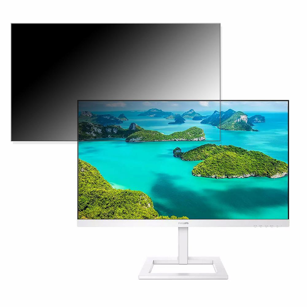 PHILIPS 243E1EW/11 向けの 23.8インチ 16:9 覗き見防止 プライバシーフィルター ブルーライトカット 保護フィルム 反射防止 タブ・粘着シール式