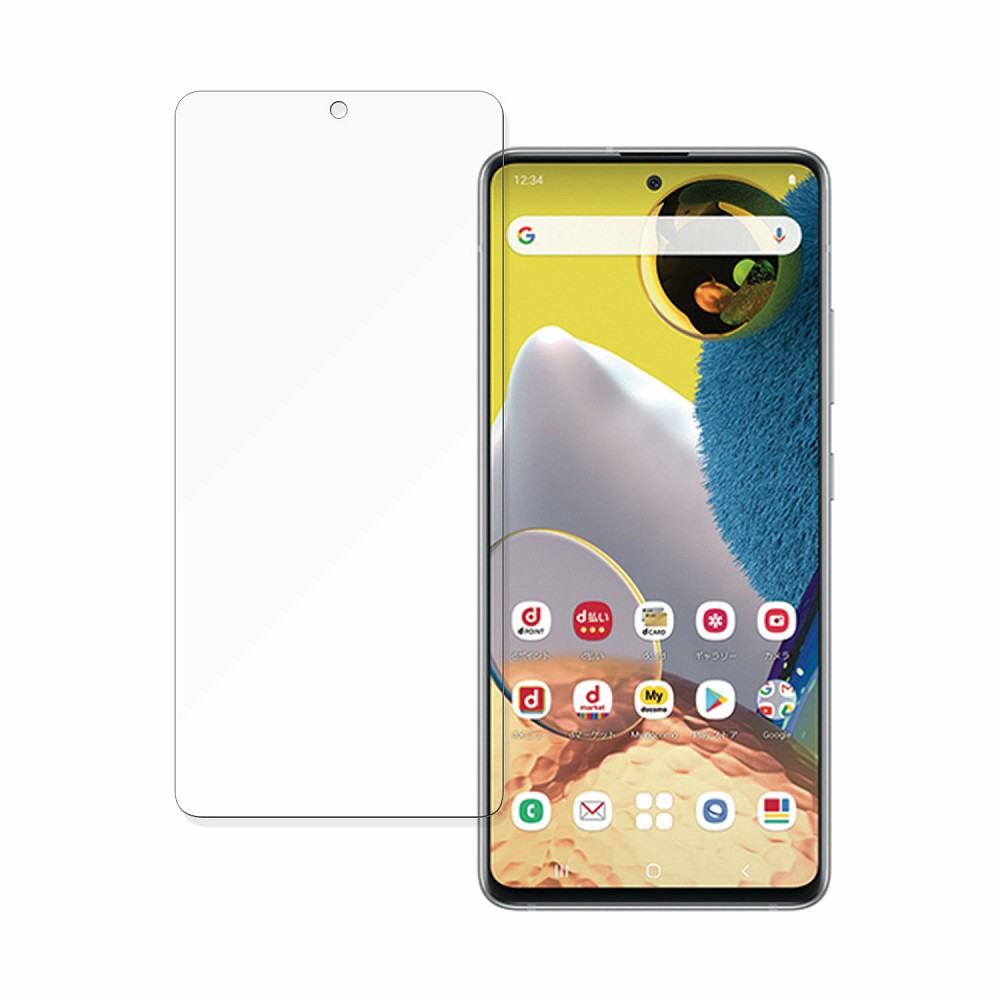 サムスン Galaxy A51 5G 向けの 保護フィルム 【曲面対応 光沢仕様】 キズ修復 日本製