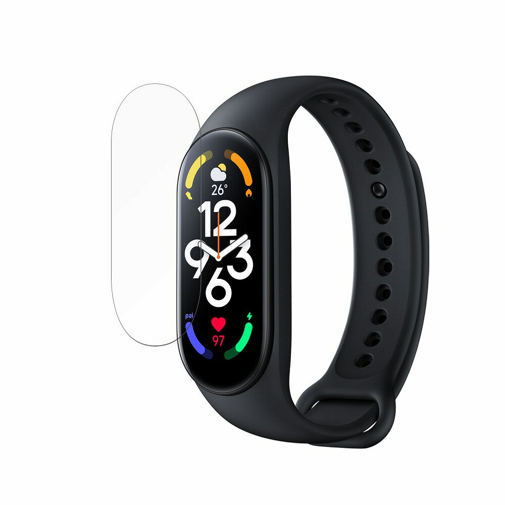 保護フィルム Xiaomi Smart Band 7 向けの フィルム 【曲面対応 光沢仕様】 キズ修復 日本製