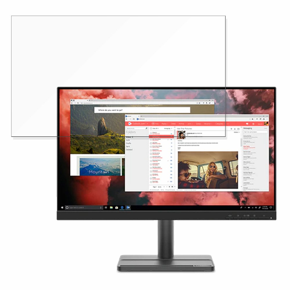 Lenovo Lenovo L22e-30 向けの 21.5インチ 16:9 ブルーライトカット フィルム 液晶保護フィルム 【反射低減】