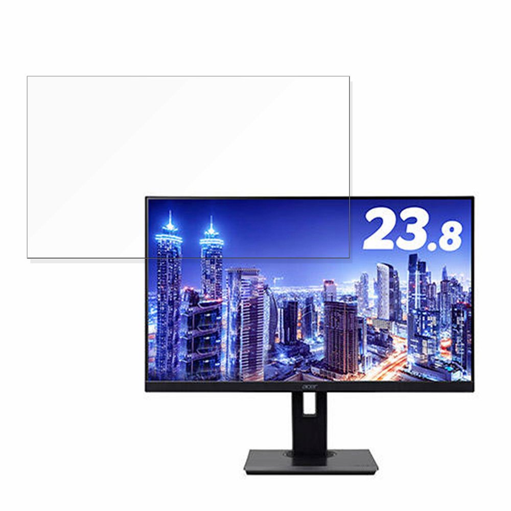 Acer B247Ybmiprzx (B7) 向けの 23.8インチ 16:9 ブルーライトカット フィルム 液晶保護フィルム 【光沢仕様】