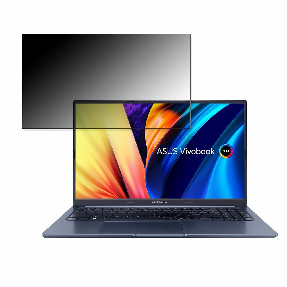 ASUS Vivobook 15X OLED X1503ZA 15.6インチ 16:9 対応 覗き見防止 プライバシーフィルター 【タブ 粘着シール式】 ブルーライトカット 保護フィルム 反射防止