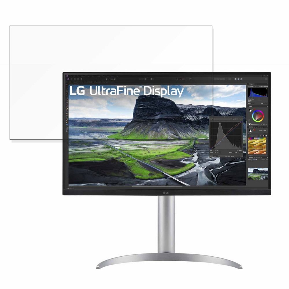 LG 27UQ850-W 向けの 27インチ 16:9 ブルーライトカット フィルム 液晶保護フィルム 【光沢仕様】