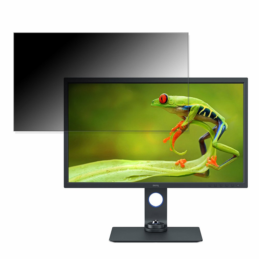 BenQ AQCOLOR SW321C 向けの 31.5インチ 16:9 覗き見防止 プライバシーフィルター ブルーライトカット 保護フィルム 反射防止 タブ・粘着シール式