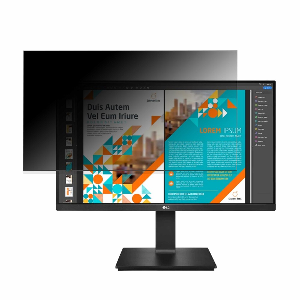 【ポイント2倍】 LG 24QP550-B 向けの 23.8インチ 16:9 覗き見防止 プライバシーフィルター ブルーライ..