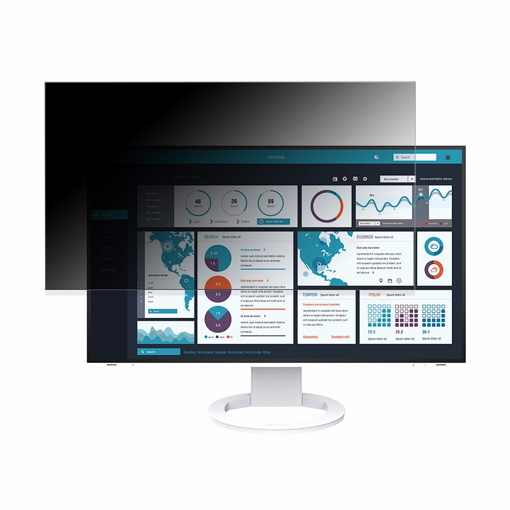 【ポイント2倍】 EIZO FlexScan EV2795 向けの 27インチ 16:9 覗き見防止 プライバシーフィルター ブル..