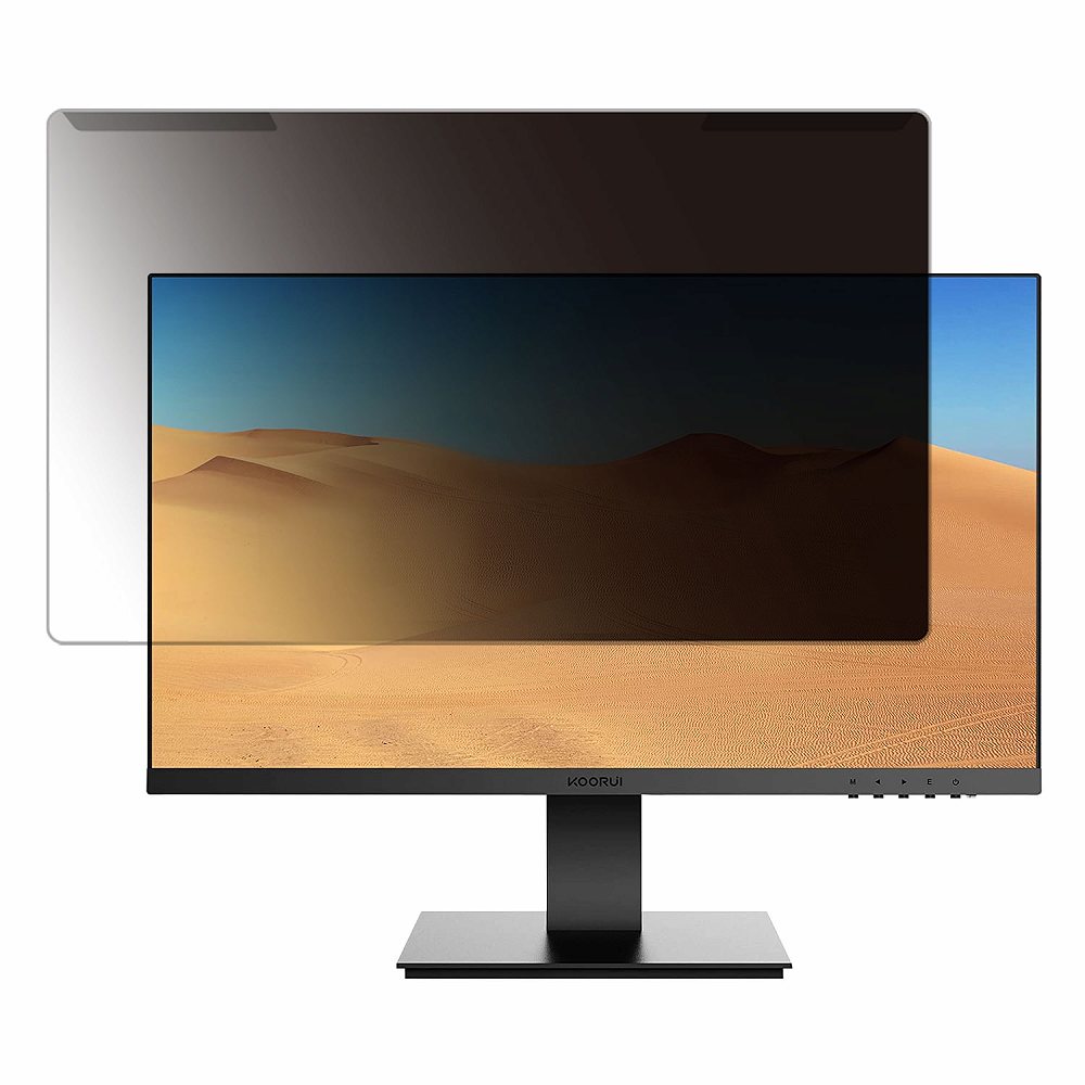 【取り外し簡単】 KOORUI 24N1 24インチ 16:9 向けの 覗き見防止 プライバシー フィルター 【光沢仕様】 液晶保護 プロテクター