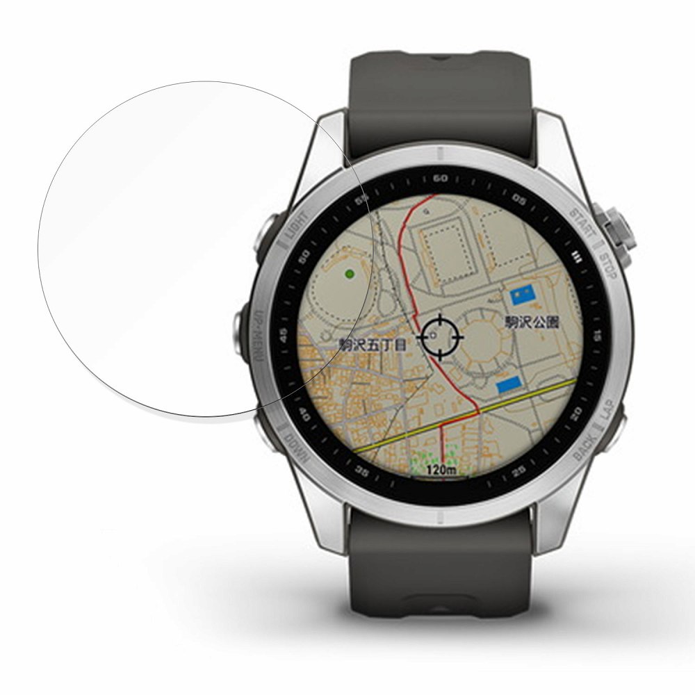 保護フィルム GARMIN fenix 7S 向けの フィルム 強化ガラスと同等の高硬度【9H高硬度 光沢仕様】 日本製