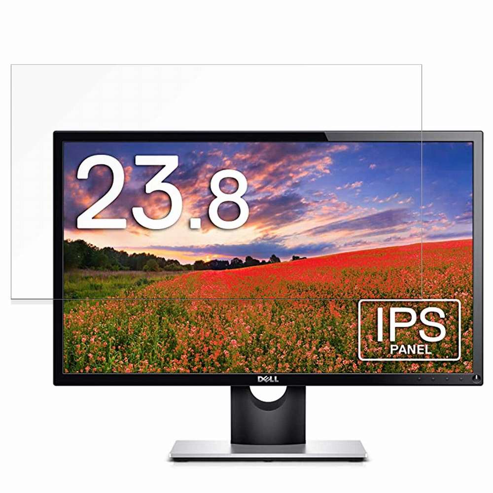 DELL SE2416H 向けの 23.8インチ 16:9 ブルーライトカット フィルム 液晶保護フィルム 【反射低減】