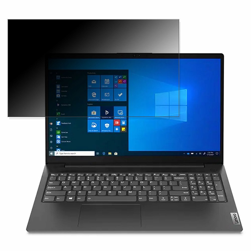Lenovo V15 Gen 2 15.6インチ 16:9 対応 覗き見防止 プライバシーフィルター 【タブ・粘着シール式】 ブルーライトカット 保護フィルム 反射防止