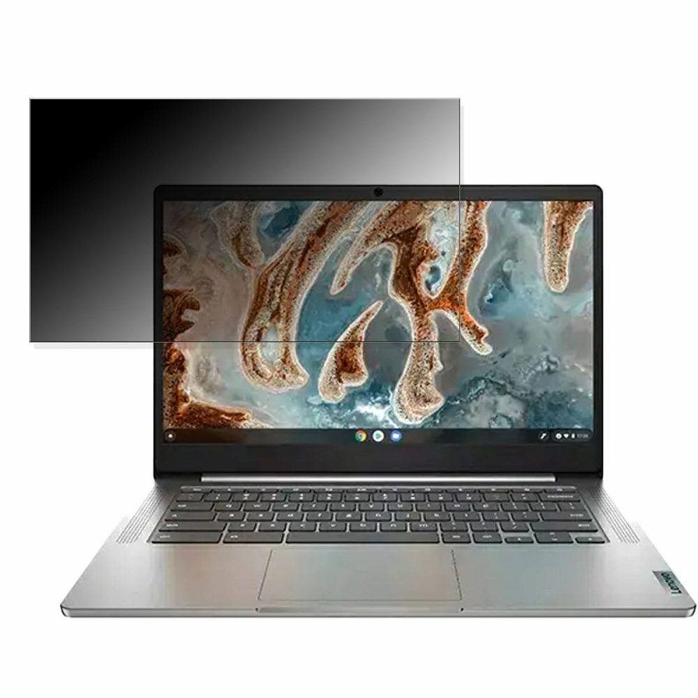 Lenovo IdeaPad Slim 360 Chromebook 14インチ 16:9 向けの 覗き見防止 プライバシーフィルター 【タブ・粘着シール式】 ブルーライトカット 保護フィルム 反射防止