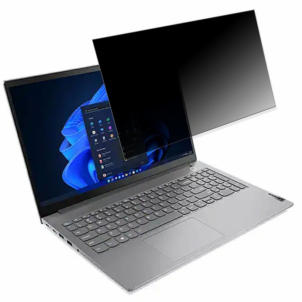 Lenovo ThinkBook15 Gen4 AMD 15.6インチ 16:9 対応 覗き見防止 プライバシーフィルター 【タブ・粘着シール式】 ブルーライトカット 保護フィルム 反射防止