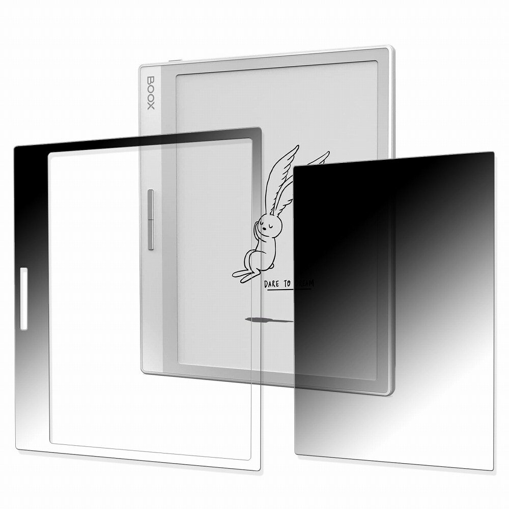 180度 覗き見防止 フィルム ONYX BOOX Leaf2(ホワイト用) 向けの 保護フィルム 曲面対応 ブルーライトカット 【光沢仕様】 日本製