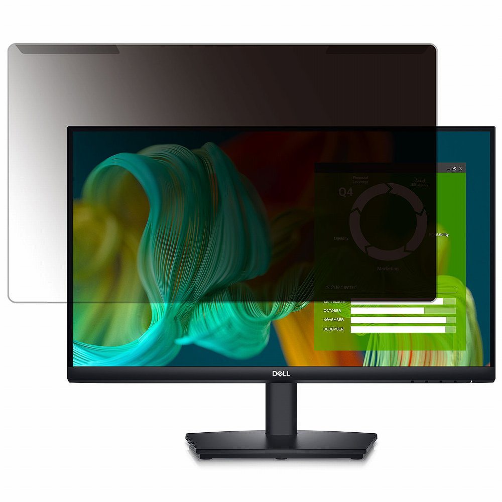 【ポイント2倍】 【取り外し簡単】 DELL E2424HS 23.8インチ 16:9 向けの 覗き見防止 プライバシー フ..