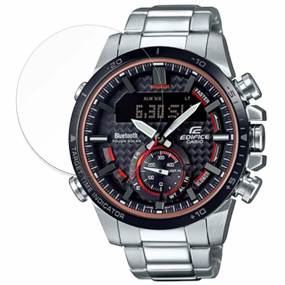 ペーパーライク フィルム CASIO EDIFICE ECB-800シリーズ 向けの 液晶 保護フィルム 【紙のような書き心地】 反射低減 日本製