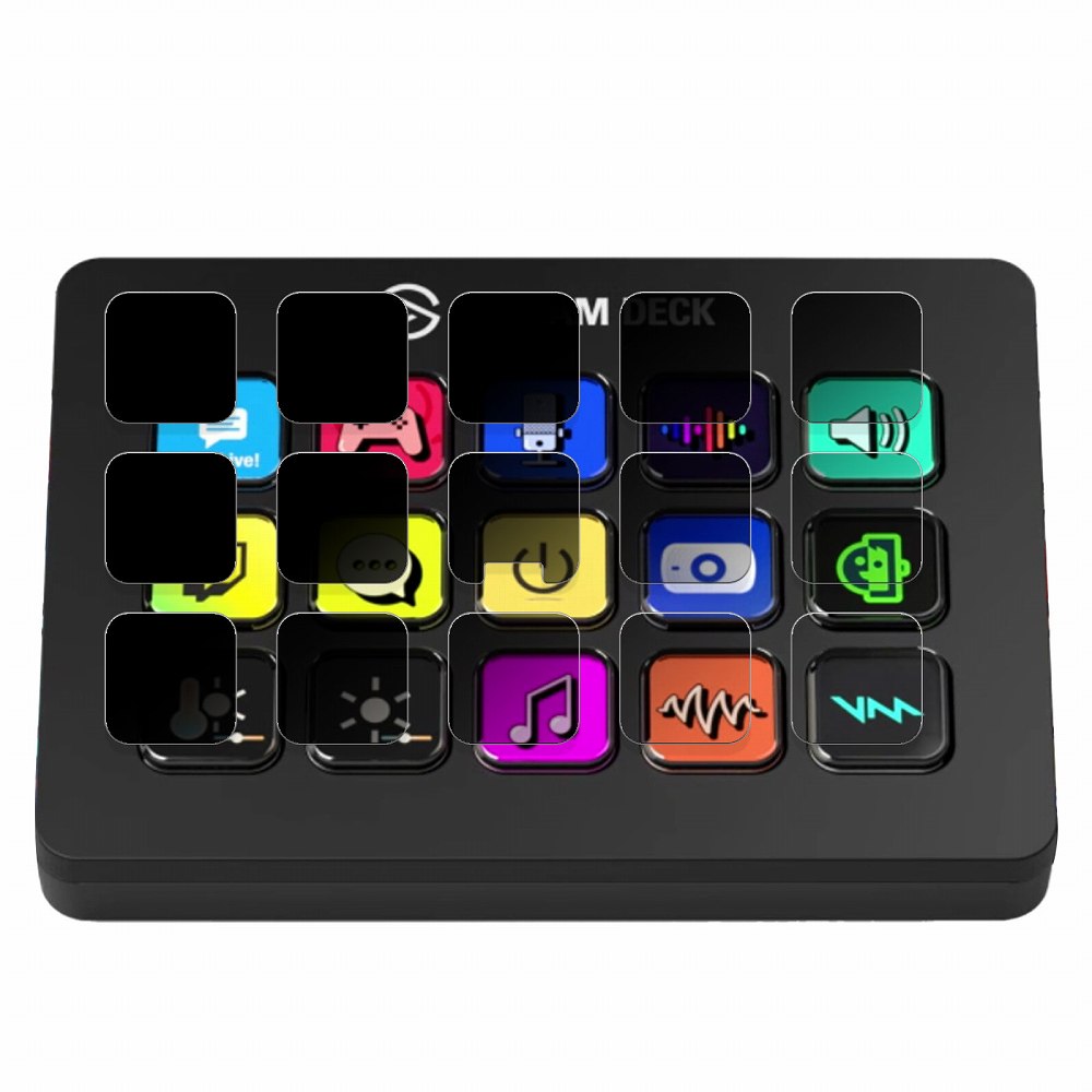 CORSAIR Elgato STREAM DECK MK.2 (LCDキー用) 向けの 【180度 曲面対応】 覗き見防止 フィルム ブルーライトカット アンチグレア 日本製