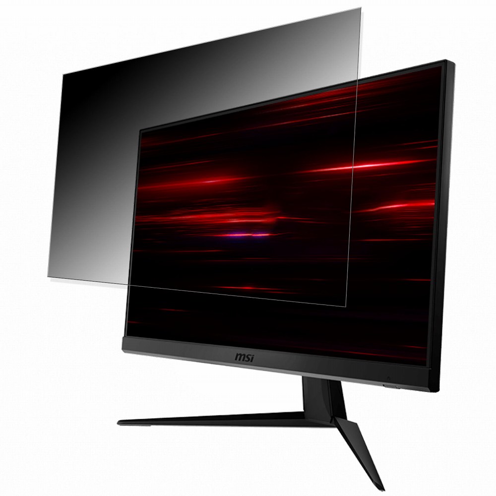 msi Optix G241V E2 向けの 23.8インチ 16:9 覗き見防止 プライバシーフィルター ブルーライトカット 保護フィルム 反射防止 タブ・粘着シール式