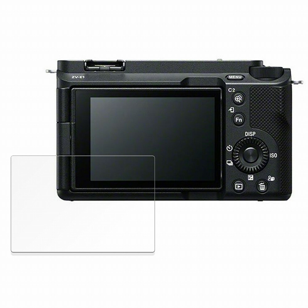 保護フィルム SONY VLOGCAM ZV-E1 / ZV-E1L 向けの ブルーライトカット フィルム 強化ガラスと同等の高硬度 【9H高硬度 光沢仕様】 日本製