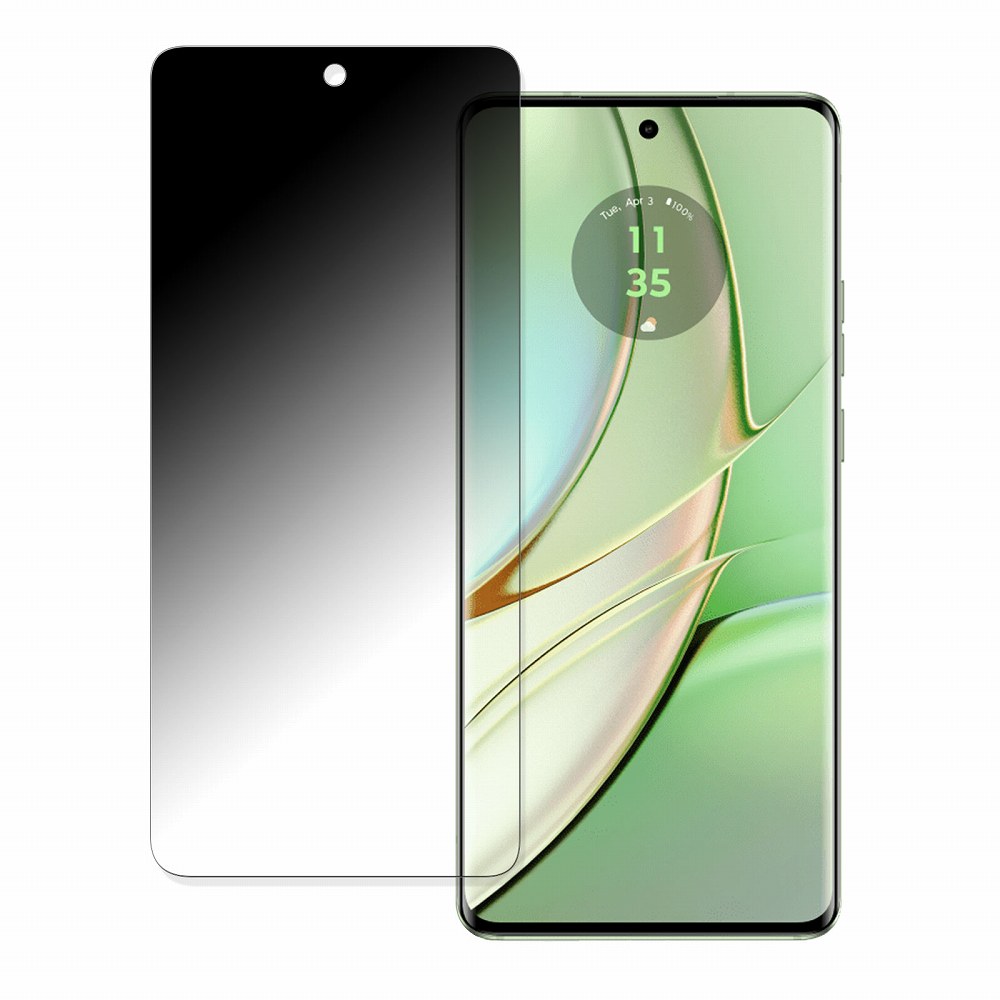 motorola edge 40 向けの 【180度 曲面対応】 覗き見防止 フィルム ブルーライトカット アンチグレア 日本製