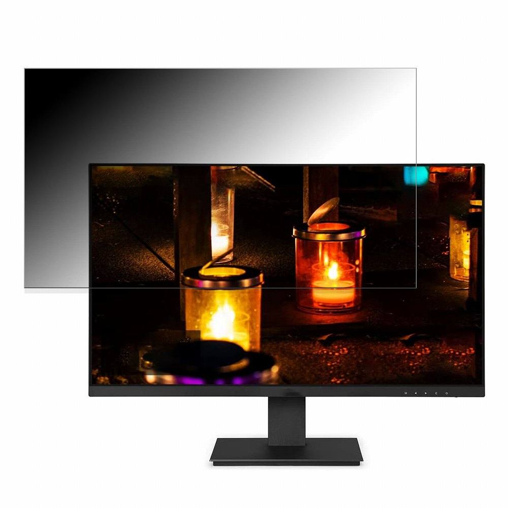 アイリスオーヤマ BLD-D27FHDS-B 向けの 27インチ 16:9 覗き見防止 プライバシーフィルター ブルーライトカット 保護フィルム 反射防止 タブ・粘着シール式