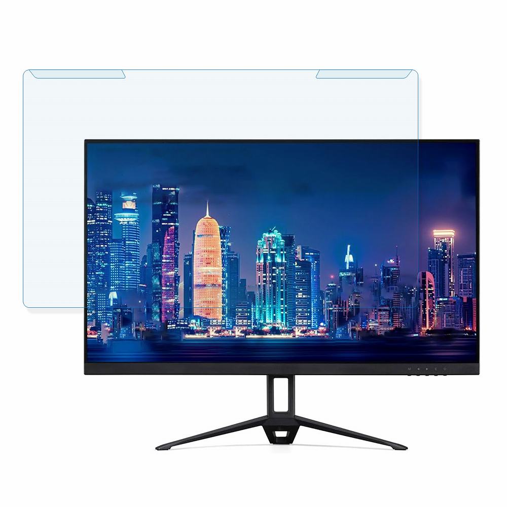 取り外し簡単 アイリスオーヤマ DT-FF243S-B 23.8インチ 16:9 向けの ブルーライトカット フィルター 光沢仕様 液晶保護 プロテクター