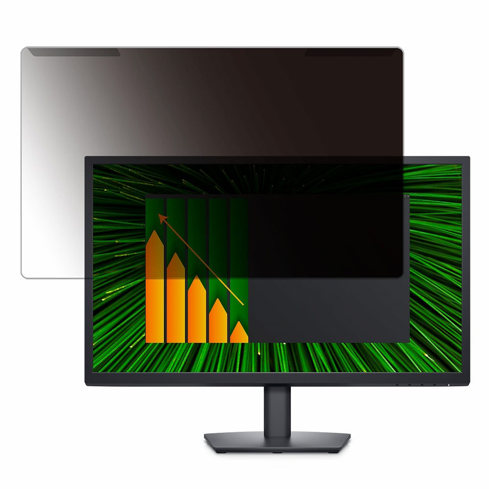 取り外し簡単 Dell E2423HN 23.8インチ 16:9 向けの 覗き見防止 プライバシー フィルター 光沢仕様 液晶保護 プロテクター