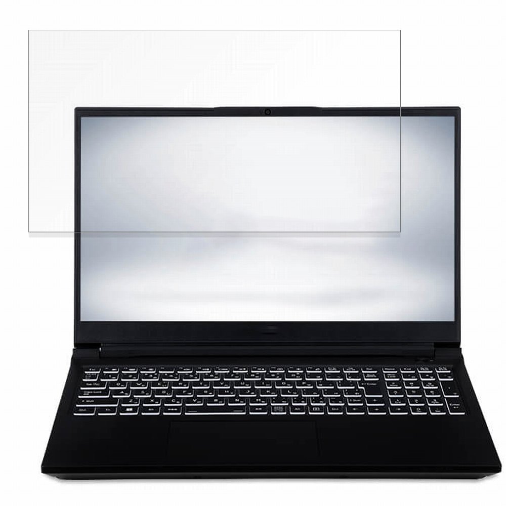 iiyama SENSE-15WR173-i7-TL2X 15.6インチ 16:9 向けの 保護フィルム 【光沢仕様】 ブルーライトカット フィルム