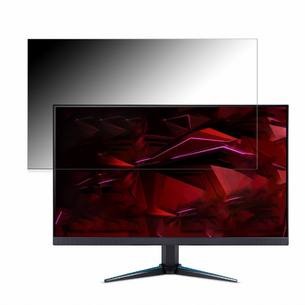 【ポイント2倍】 acer VG270UEbmiipx (VG0) 向けの 27インチ 16:9 覗き見防止 プライバシーフィルター ブルーライトカット 保護フィルム アンチグレア タブ・粘着シール式