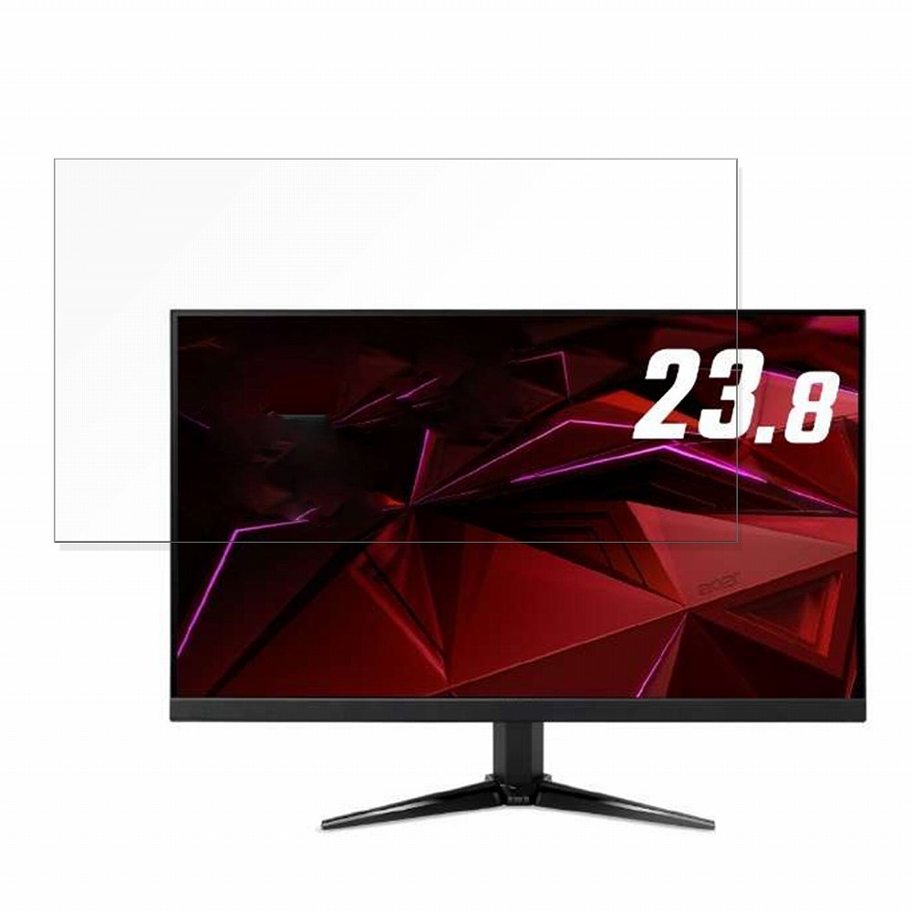 acer QG241YM3bmiipx (QG1) 向けの 23.8インチ 16:9 ブルーライトカット フィルム 液晶保護フィルム 【反射低減】