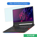 ASUS ROG Strix SCAR III G531GV 15.6インチ 対応 ブルーライトカット フィルム 液晶保護フィルム 光沢仕様(2)