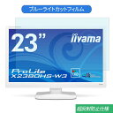 iiyama ProLite X2380HS-W3 23インチ 対応 ブルーライトカット フィルム 液晶保護フィルム 反射防止 アンチグレア