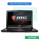 MSI GS43VR 7RE-005JP 14インチ 16:9 対応 ブルーライトカット フィルム 液晶保護フィルム 光沢仕様(2)